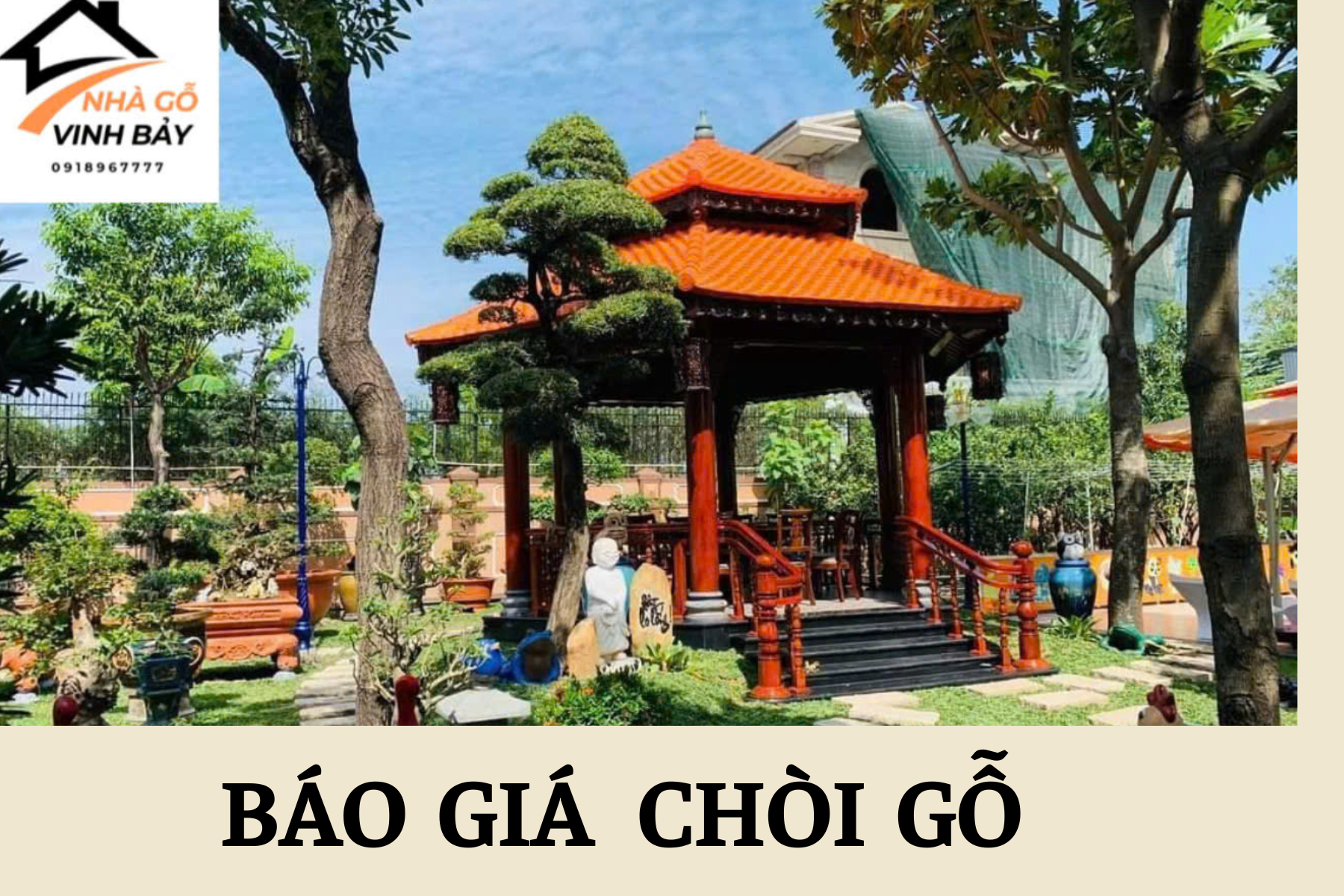 Báo giá chòi gỗ 